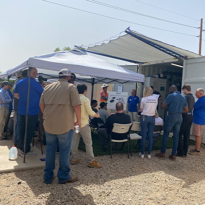 Jornada de puertas abiertas BIOBOX Nitratos en Gilbert: Foto de los participantes al evento del 18 y 20 de junio 2024