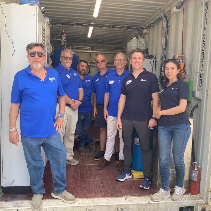 Jornada de puertas abiertas BIOBOX Nitratos en Gilbert: Foto del equipo de BIOBOX USA y AMS Aqua Metrology Systems 