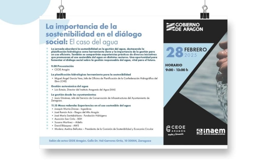 Evento agua CEOE Aragón
