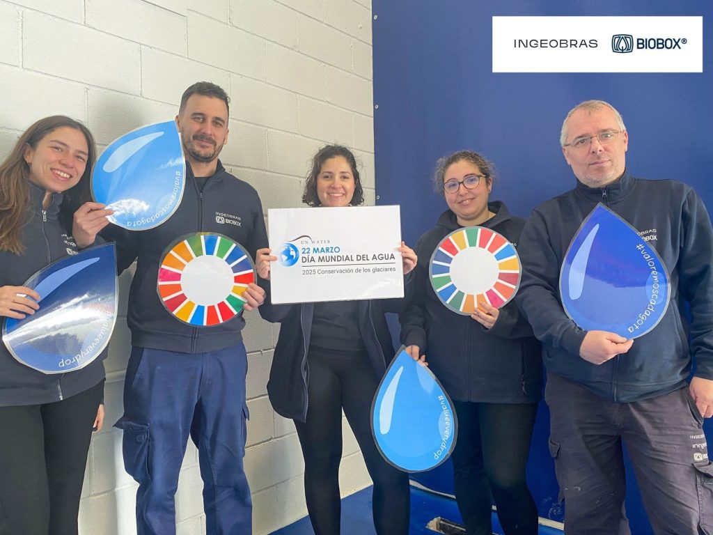Día Mundial del Agua 2025 #valoremoscadagota : foto del equipo BIOBOX - INGEOBRAS