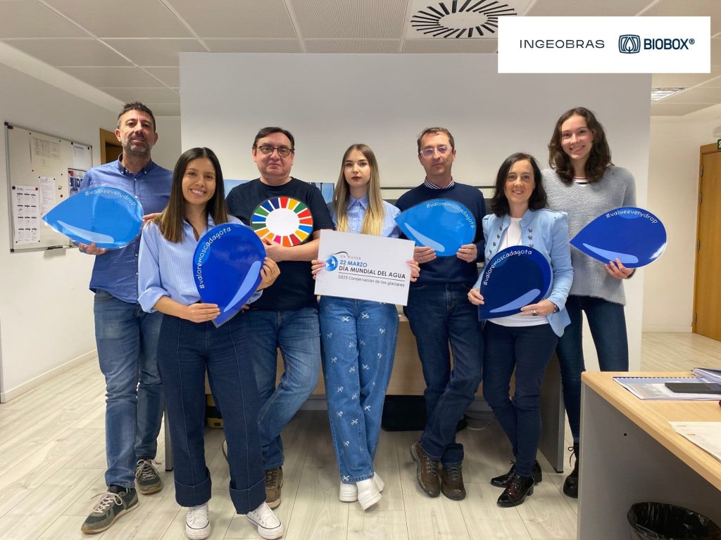 Día Mundial del Agua 2025 #valoremoscadagota : foto del equipo BIOBOX - INGEOBRAS