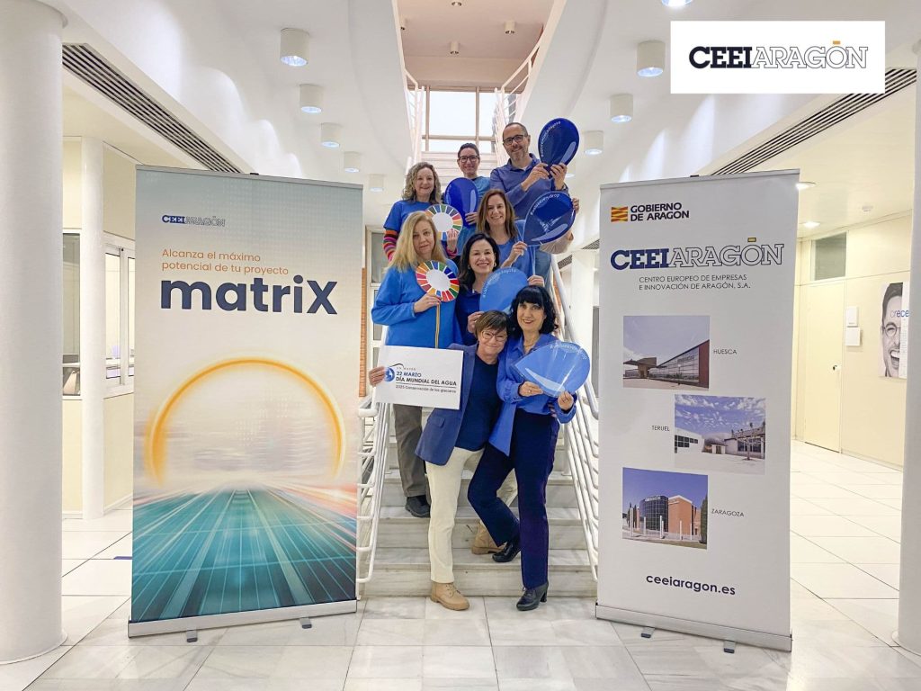 Día Mundial del Agua 2025 #valoremoscadagota : foto del equipo CEEI Aragón 
